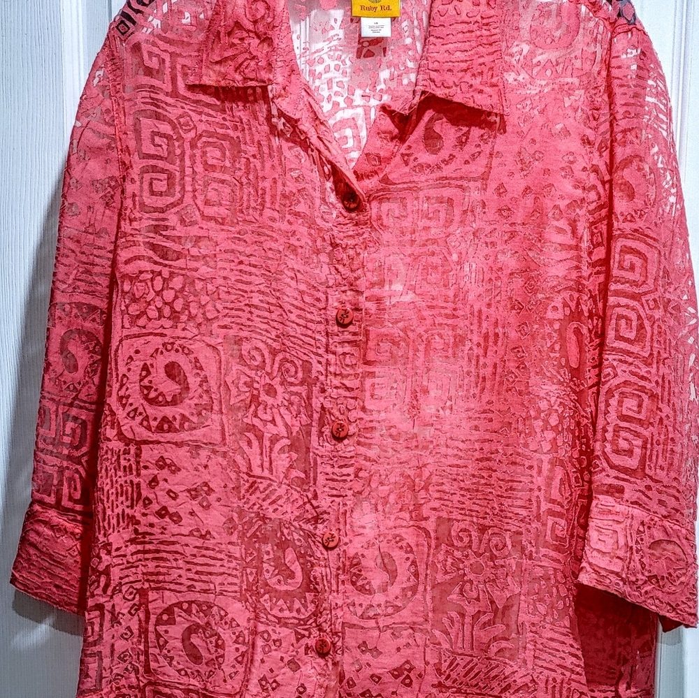 Pink Ruby Red Blouse